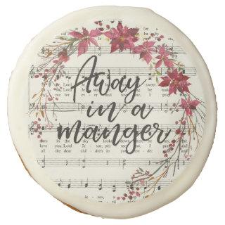 Away in a Manger Christmas Hymn Sheet Music Sugar Cookie