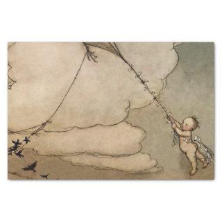 “Away On a Kite” by Arthur Rackham Tissue Paper