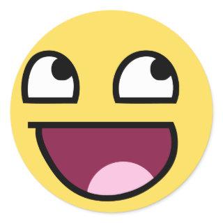 awesome face rage f7u12 funny meme classic round sticker