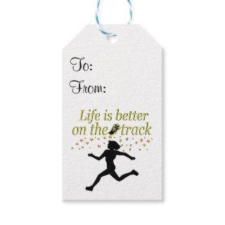 AWESOME LIFE IS BETTER ON THE TRACK DESIGN GIFT TAGS