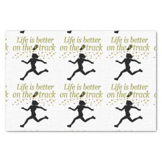 AWESOME LIFE IS BETTER ON THE TRACK DESIGN TISSUE PAPER