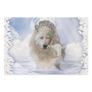 Awesome polarwolf with fairy, polarbear and snow t  sheets