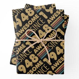 Awesome Since 1948 75th Birthday  Sheets