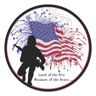 Awesome Support Our Troops Sticker Second Version