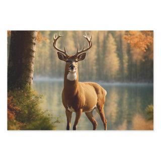 Awesome Twelve Point Buck in Autumn Waters  Sheets