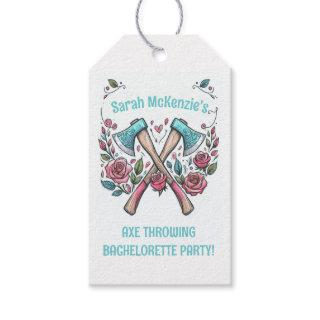 Axes & Roses - Axe Throwing Party Favor Tags