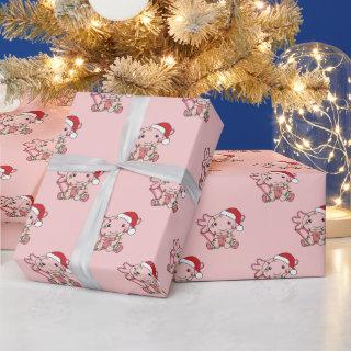 Axolotl Christmas Winter Animals Axolotls Wrapping
