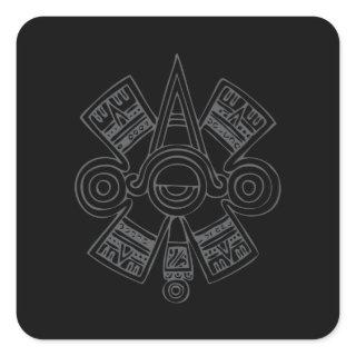 Aztec Art Square Sticker