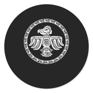 Aztec Bird Maya Inca Culture Native Civilization G Classic Round Sticker