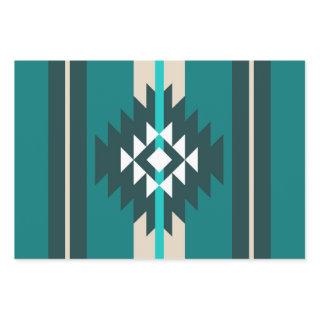 Aztec design in turquoise color  sheets