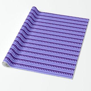 Aztec Mountains - Pastel Blue on Deep Purple