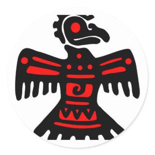 Aztec Thunderbird Classic Round Sticker