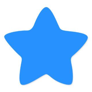 Azure (solid color)  star sticker