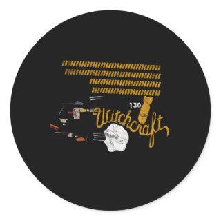 B-24 Liberator Witchcraft Ww2 Bomber Nose Classic Round Sticker