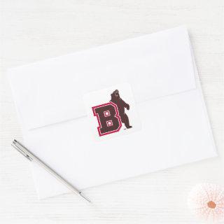 B & Bear Square Sticker