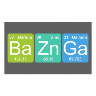 Ba Zn Ga! Periodic Table Elements Stickers