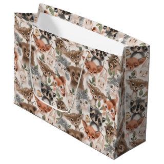 Baby Animal Pattern  Large Gift Bag