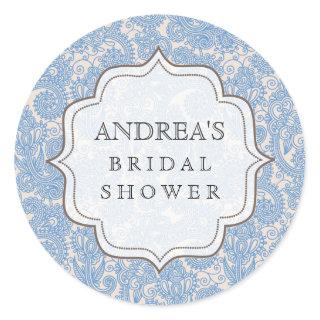 Baby Blue Bridal Shower Dessert Table Tag Label