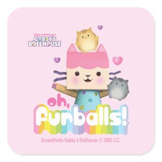 Baby Box Cat | Oh, Furballs Square Sticker