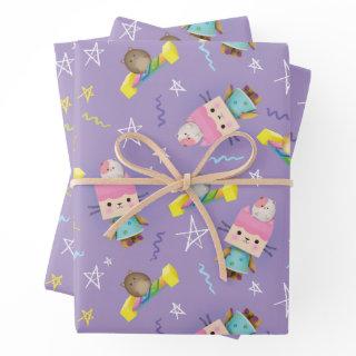 Baby Box Cat Scribble Pattern  Sheets