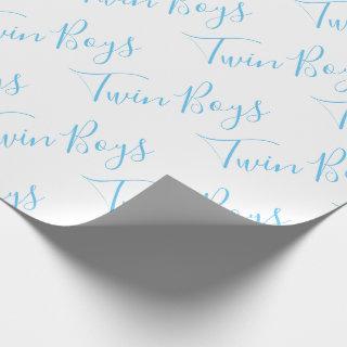 Baby Boy Script Blue Twin Boys Baby