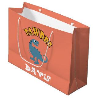 Baby Dinosaur Design - Gift Bag - Large