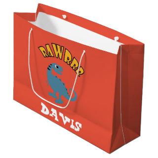 Baby Dinosaur Design - Gift Bag - Large