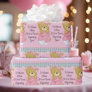 Baby Girl's Name Personalize Text Pretty Pink
