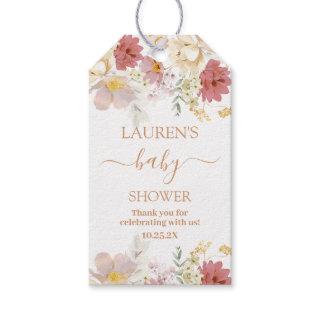 Baby in Bloom Baby Shower Girl Gift Tag