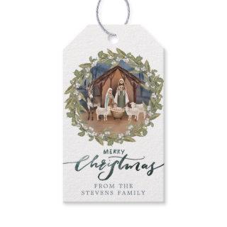 Baby Jesus in the Manger Nativity  Gift Tags