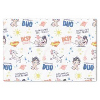 Baby Krypto & Superman Pattern Tissue Paper