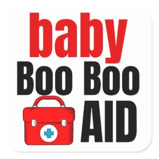 Baby medical kit  square sticker
