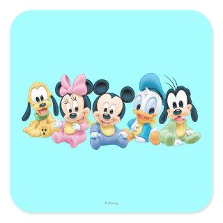 Baby Mickey & Friends Square Sticker