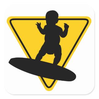 Baby on (Surf) Board Square Sticker