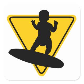 Baby on (Surf) Board Square Sticker