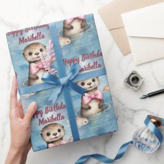 Baby Otter Girl Personalized