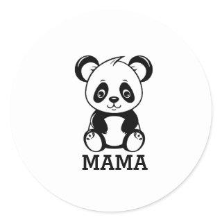 baby panda wedding funny panda bear classic round sticker