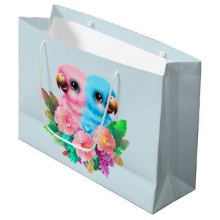 Baby Parrot Twins Large Gift Bag