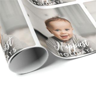 Baby Photo Happiest Holidays Custom
