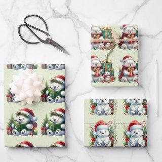Baby Polar Bears Christmas Kids  Sheets