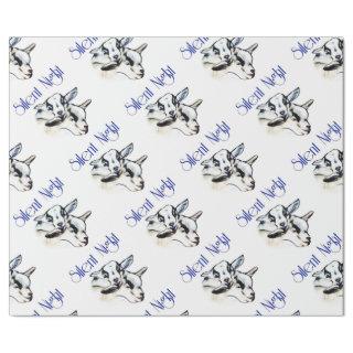 Baby Pygmy Goats Silent Night Christmas Wrapping