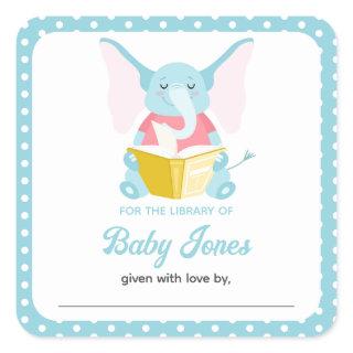 Baby’s First Library Books Elephant Sticker