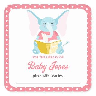 Baby’s First Library Books Elephant Sticker