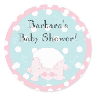 Baby Shower "Peek-a-Boo" Stickers 1 1/2" or 3"