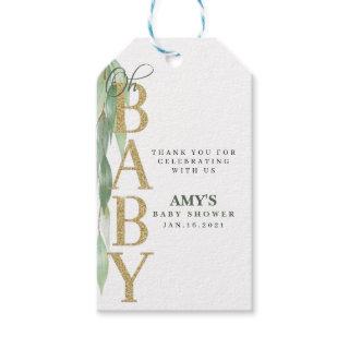 BABY SHOWER TAG|Thank you|eucalyptus Gift Tags