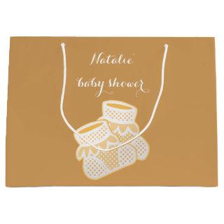 baby socks - sunflower large gift bag
