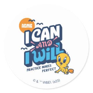 Baby TWEETY™ - I Can And I Will Classic Round Sticker