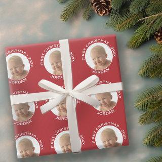 Baby's First Christmas Photo Custom Name and Year
