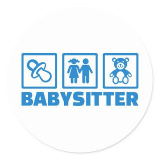 Babysitter Classic Round Sticker