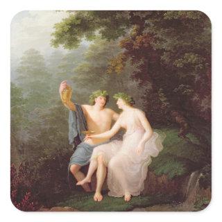 Bacchus and Ariadne Square Sticker